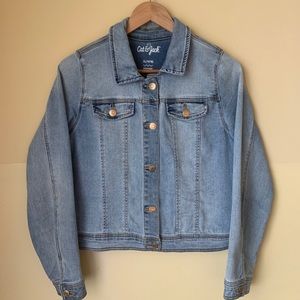 Cat & Jack Girls XL Stretchy Jean Jacket lightwash